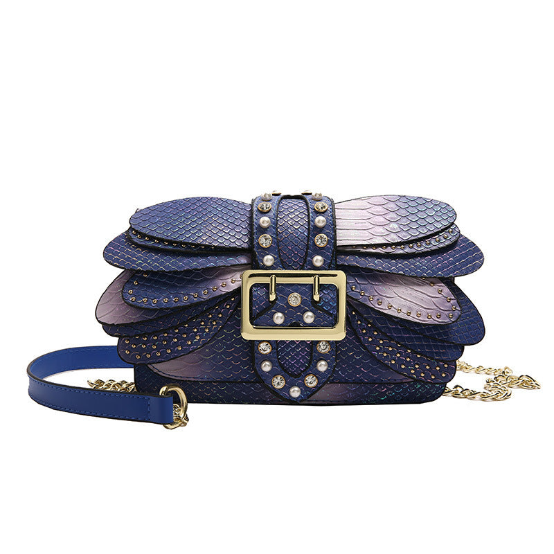 Studded Chain Shoulder Crossbody Bag