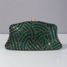 Shimmering And Elegant Rhinestone-decorated Clutch