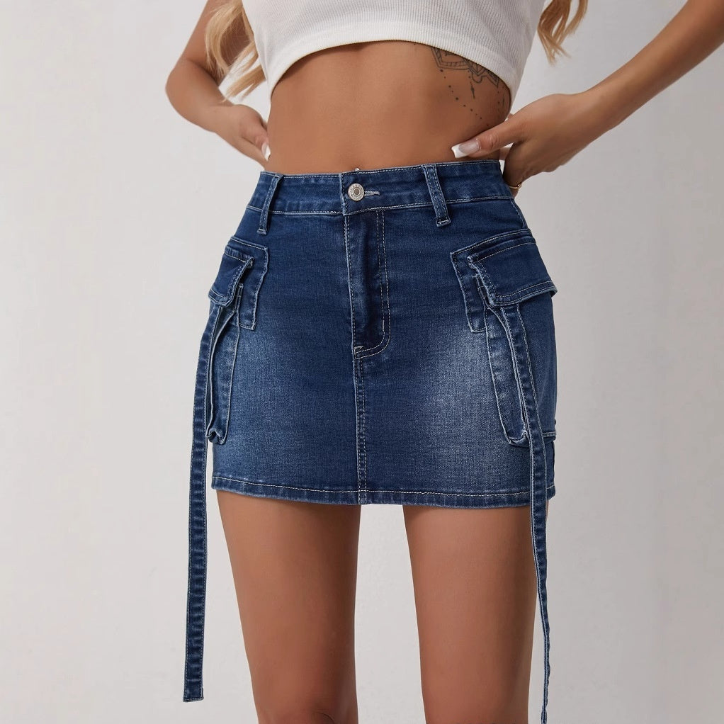 Womens Stylish Hip-hugging Mini Skirt
