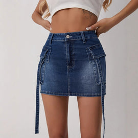 Womens Stylish Hip-hugging Mini Skirt