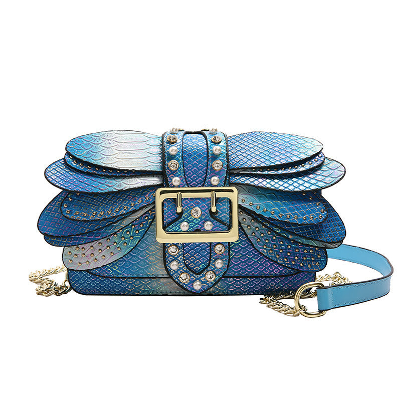 Studded Chain Shoulder Crossbody Bag