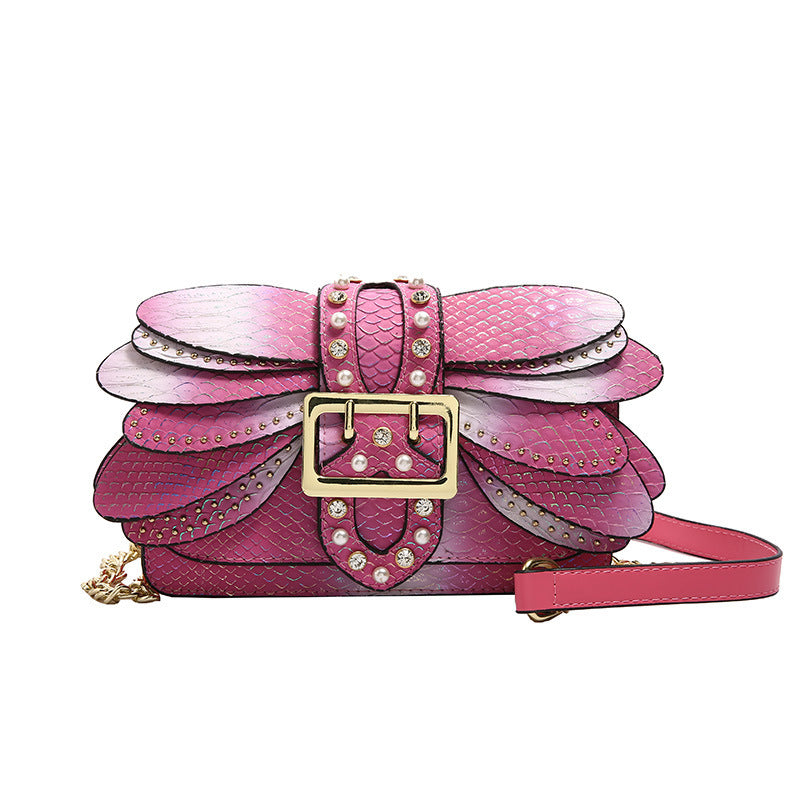 Studded Chain Shoulder Crossbody Bag
