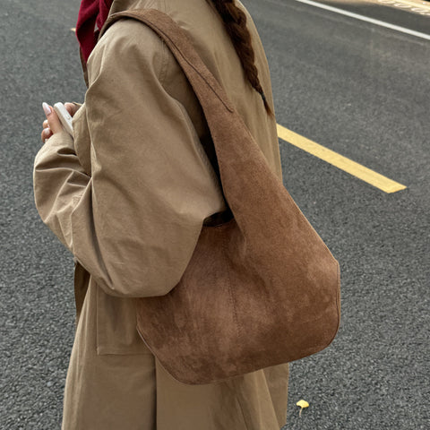 Suede-lined Large-capacity Fashionable Tote Bag For Women