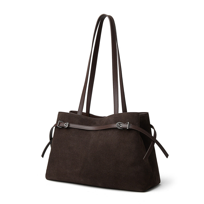 Versatile High-capacity Suede Retro Totecrossbody Bag