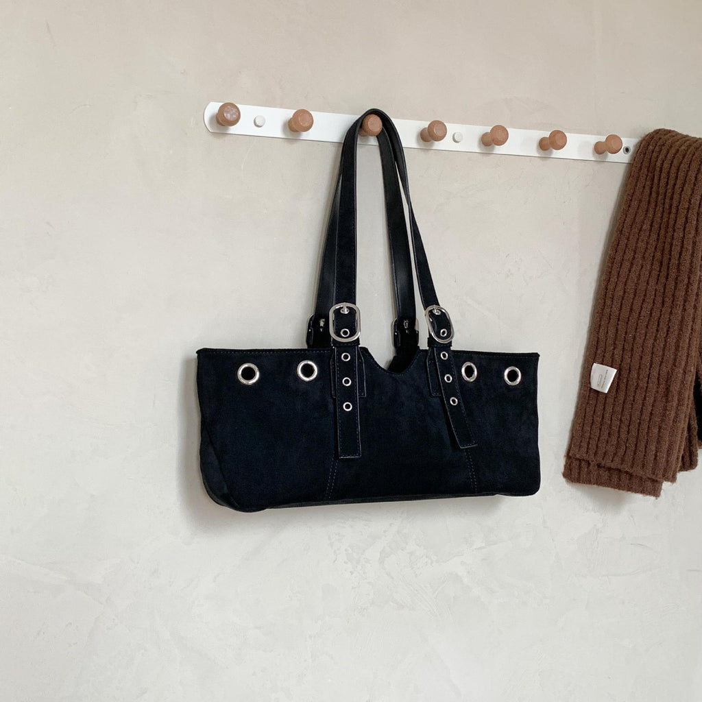 Retro Suede Fluffy Handheld Shoulder Bag For Women