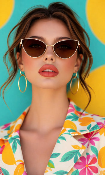 Cat's Eye Retro Sunglasses For Women