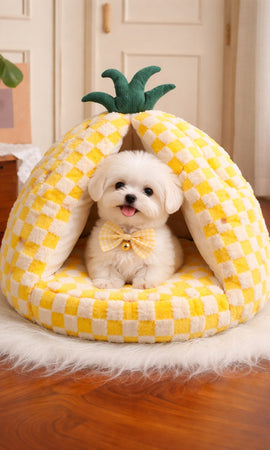 Pineapple Shaped Cozy Pet Nest