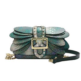 Studded Chain Shoulder Crossbody Bag