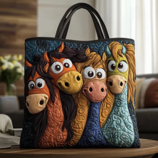 3D Fashion-Printed Tote And Shoulder Bag