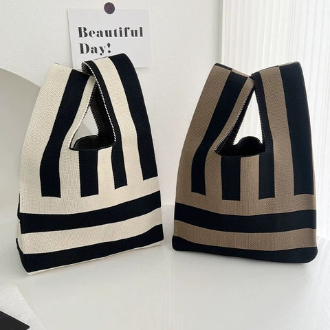 Fashionable Trendy And Personalized Knit Tote Bag