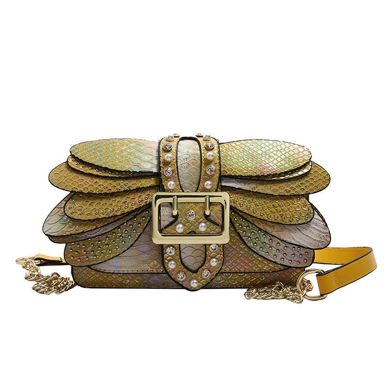 Studded Chain Shoulder Crossbody Bag